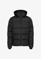 Jaqueta Puffer Ultraleve com Capuz - Preto