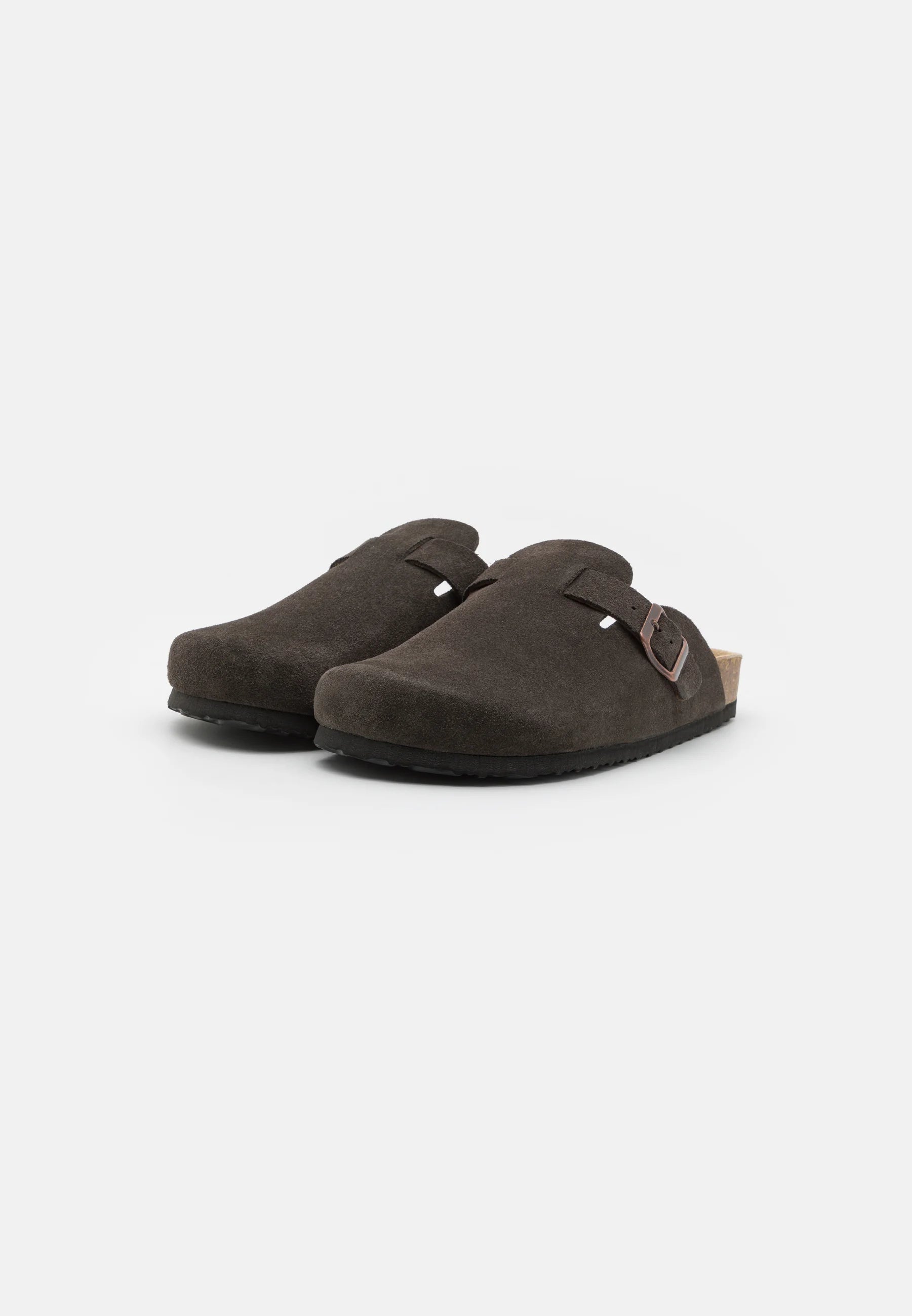 Sandália Masculina em Camurça - Marrom escuro