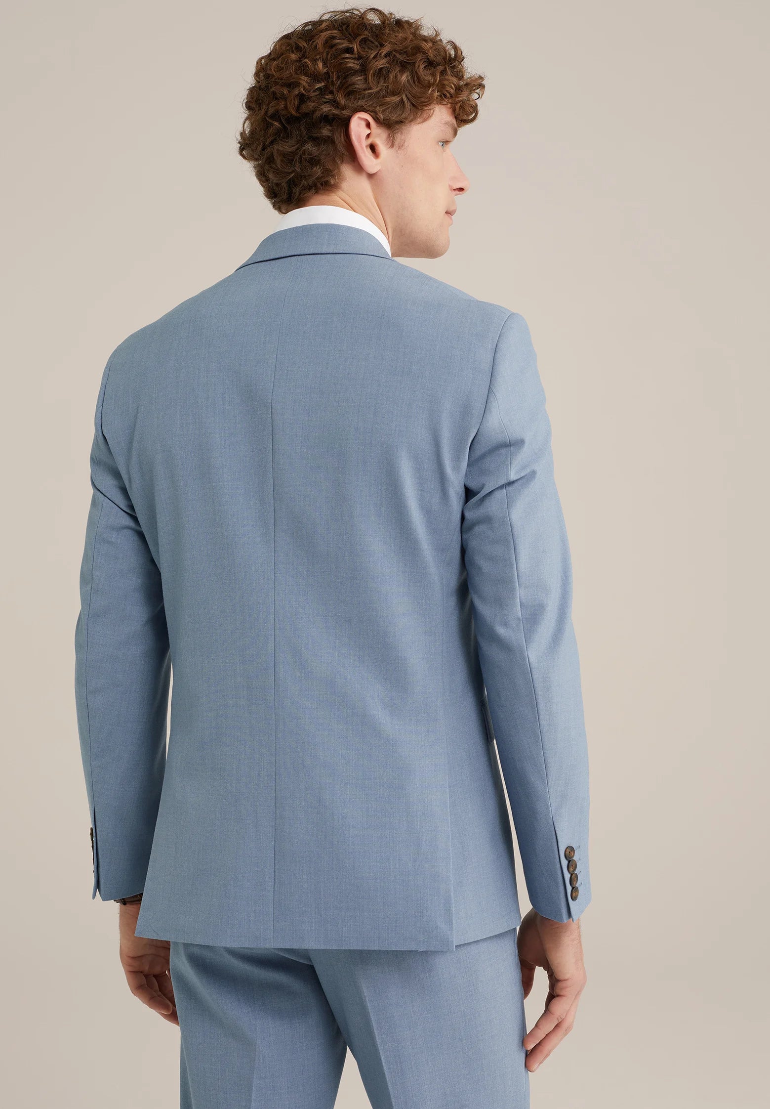 Blazer Regular Fit Alfaiataria Masculino - Azul claro