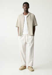 Camisa Clássica em Linho - Menta