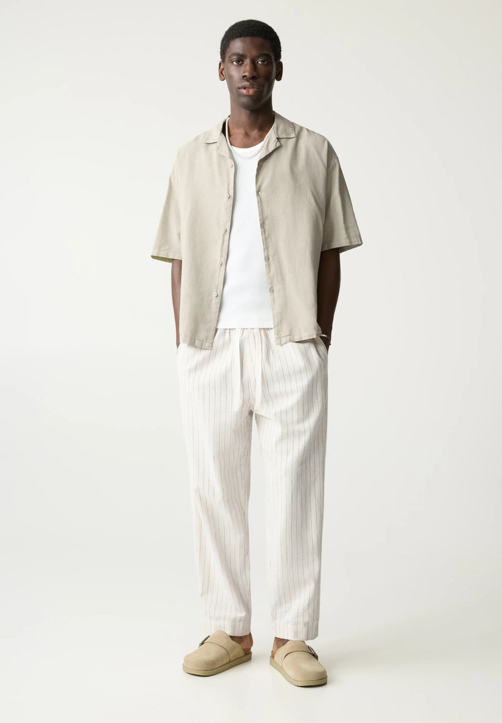 Camisa Clássica em Linho - Menta