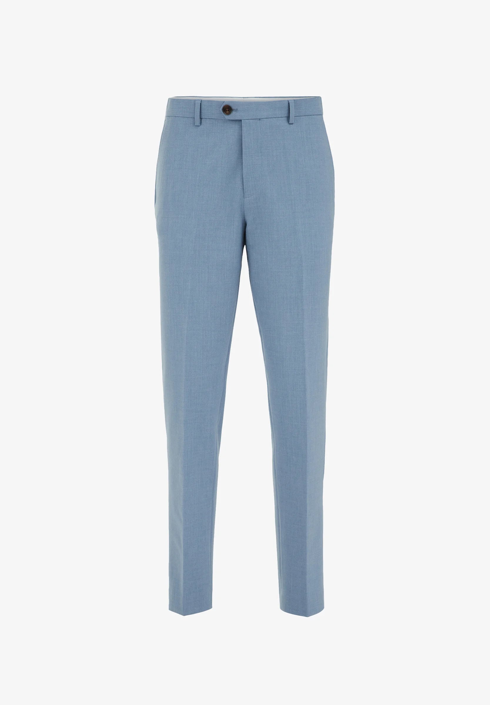 Calça de Alfaiataria Regular Fit - Azul claro