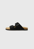 Sandália de Couro Rully - Preto