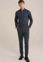 Camisa Social Masculina Alfaiataria Clássica - Cinza