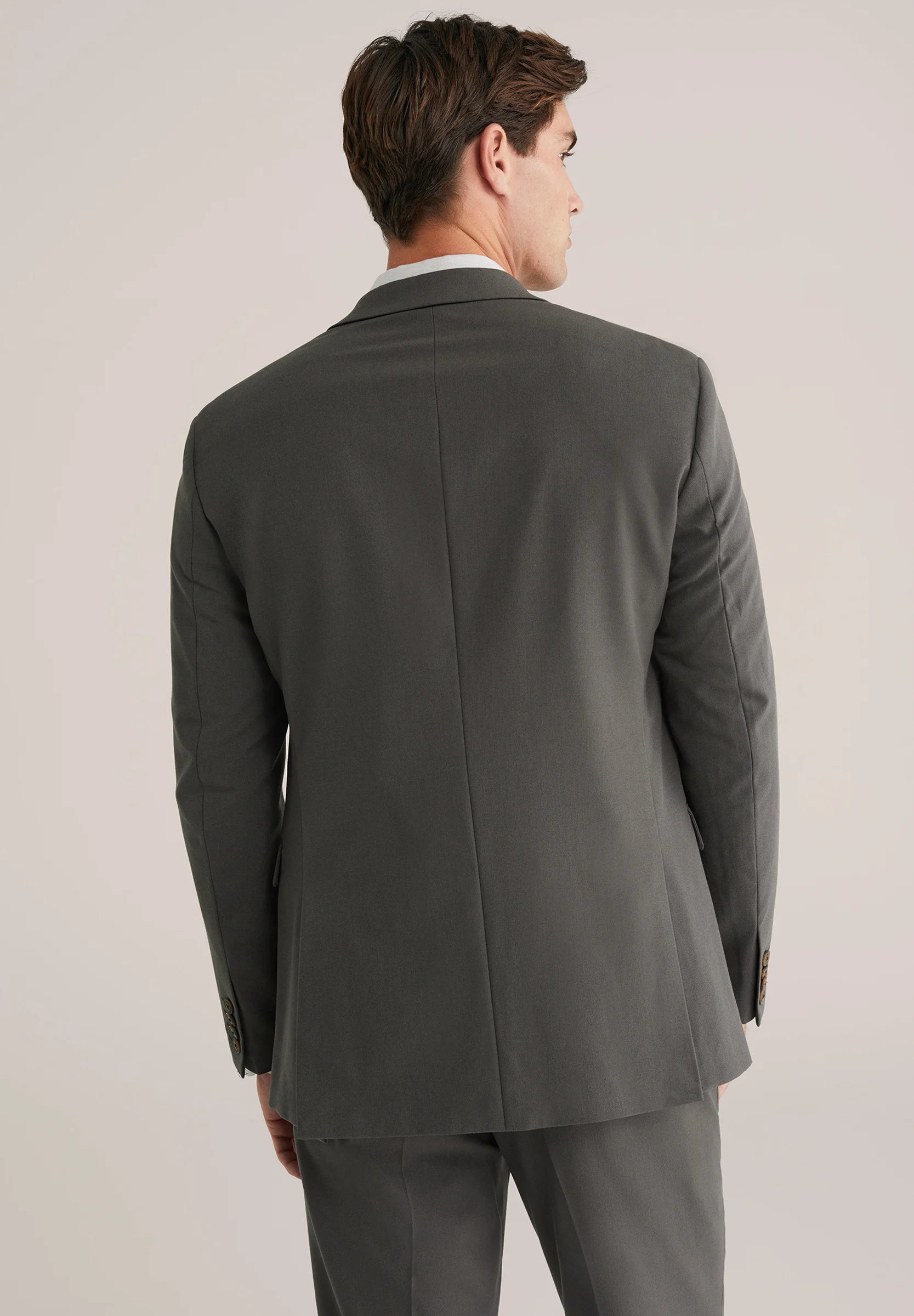 Blazer Regular Fit Alfaiataria Masculino - Cinza escuro