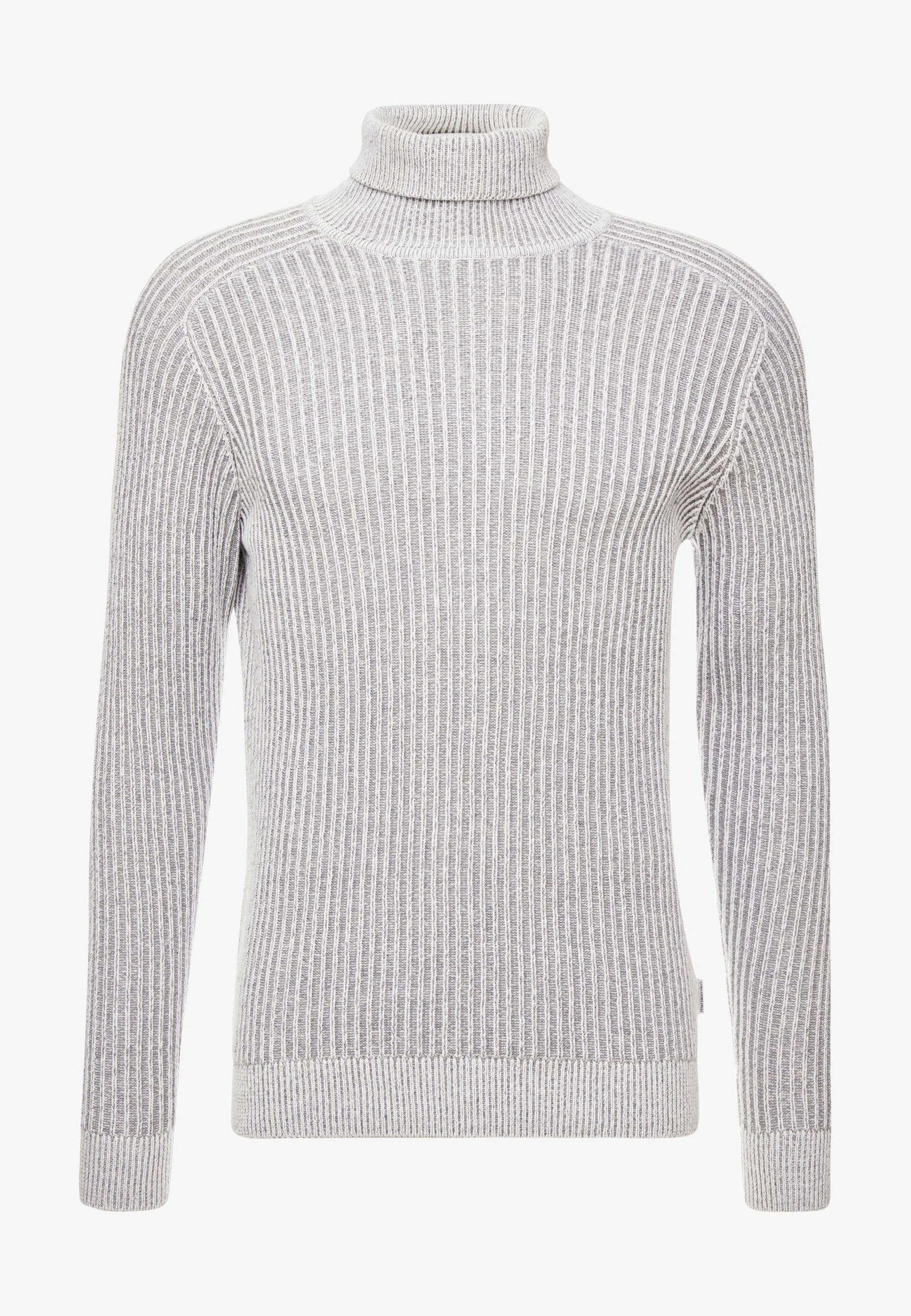 Suéter de Lã Gola Alta - Cinza