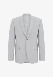 Blazer Regular Fit Alfaiataria Masculino - Cinza claro