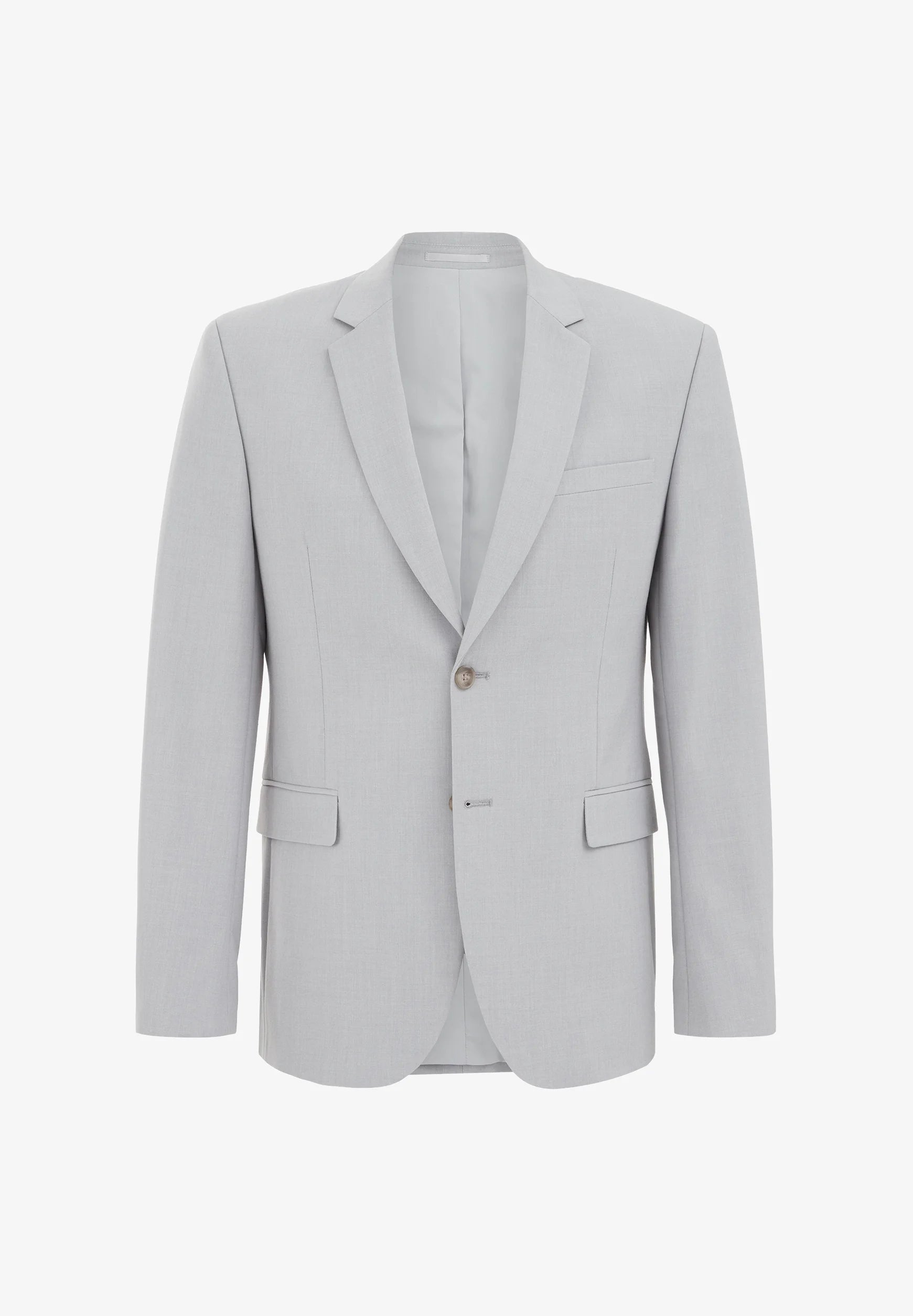 Blazer Regular Fit Alfaiataria Masculino - Cinza claro