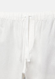 Calça Blend em Linho - Branco