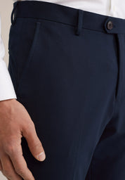 Calça de Alfaiataria Regular Fit - Azul marinho