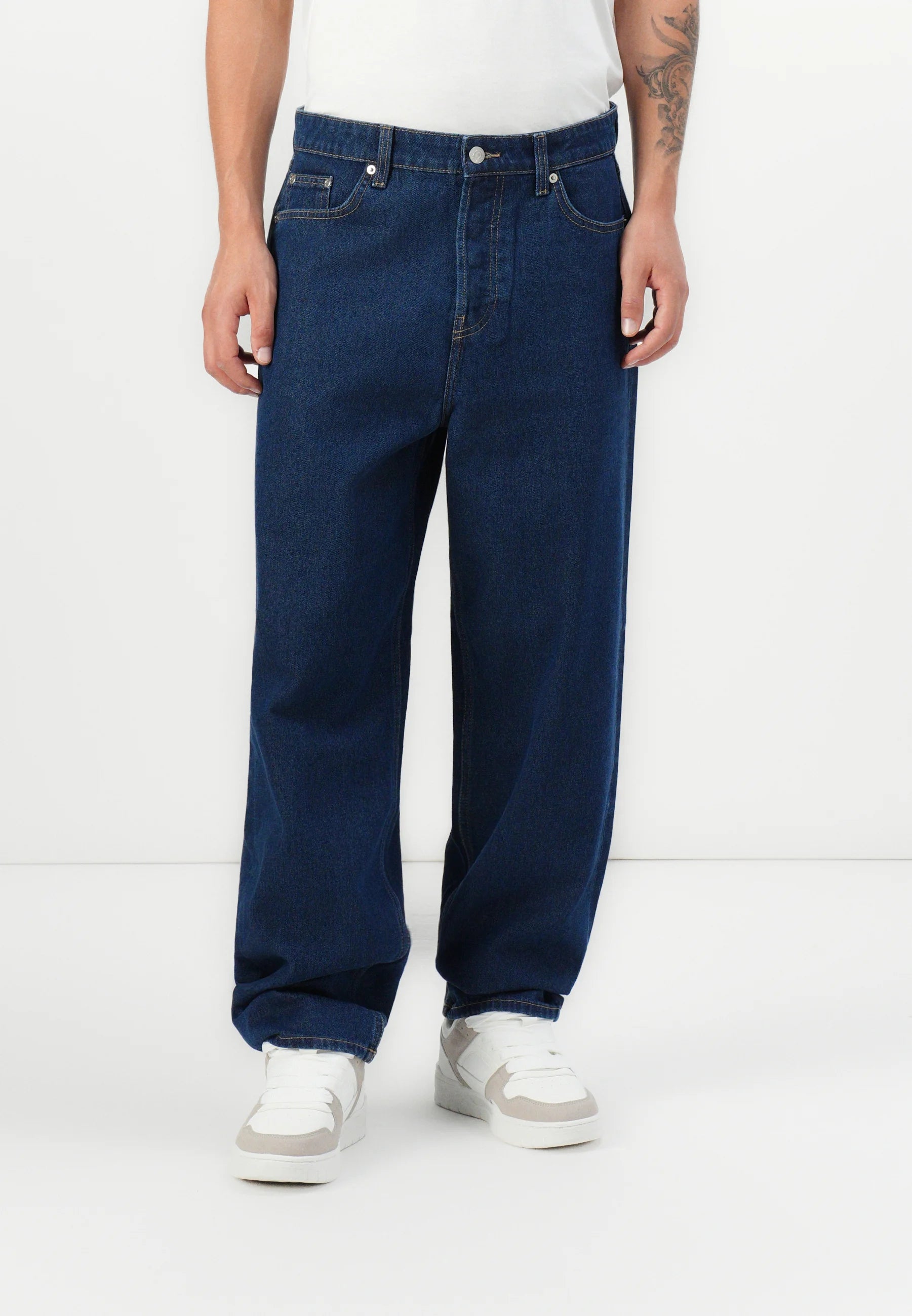 Calça Jeans Baggy - Azul Escuro