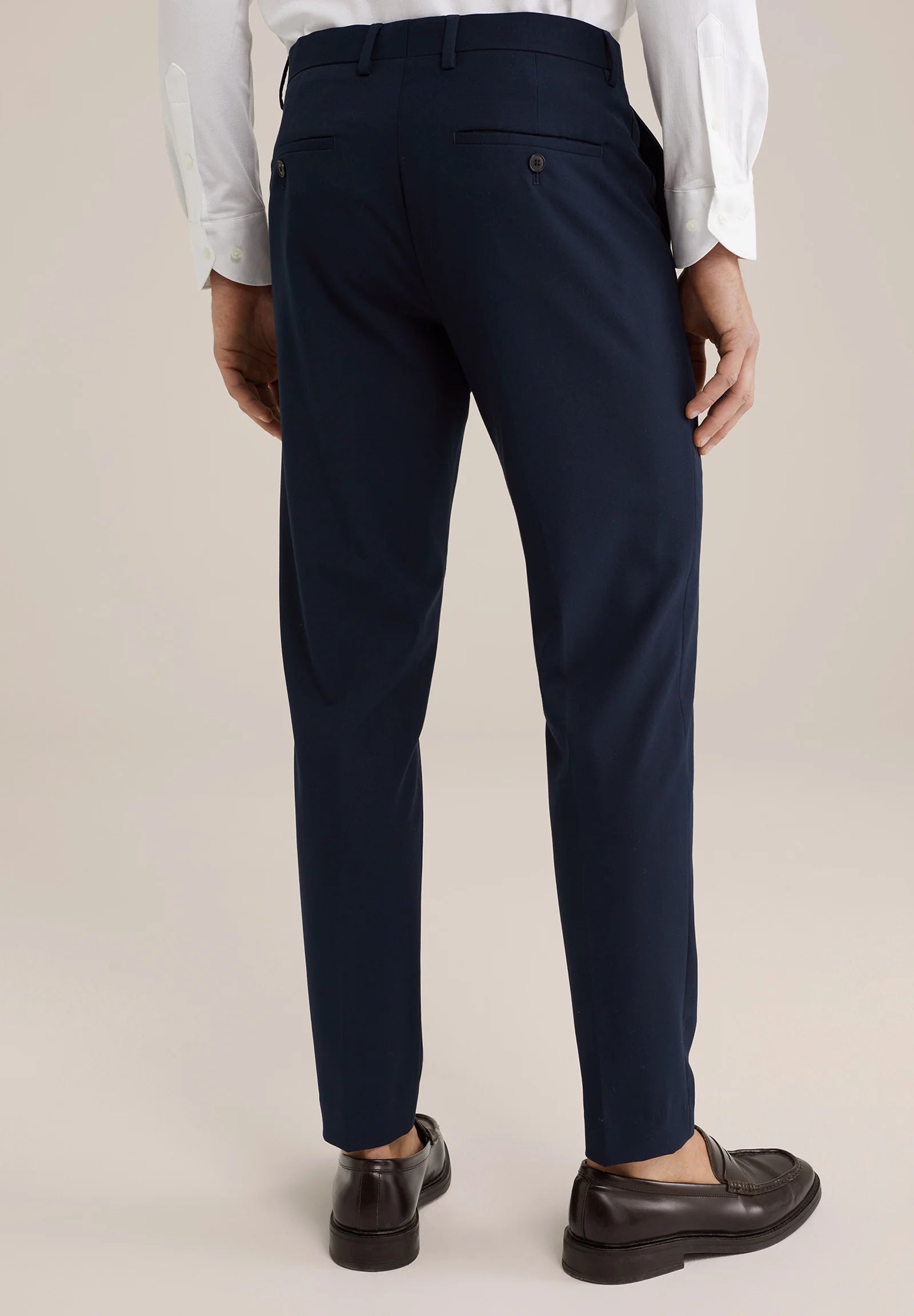 Calça de Alfaiataria Regular Fit - Azul marinho