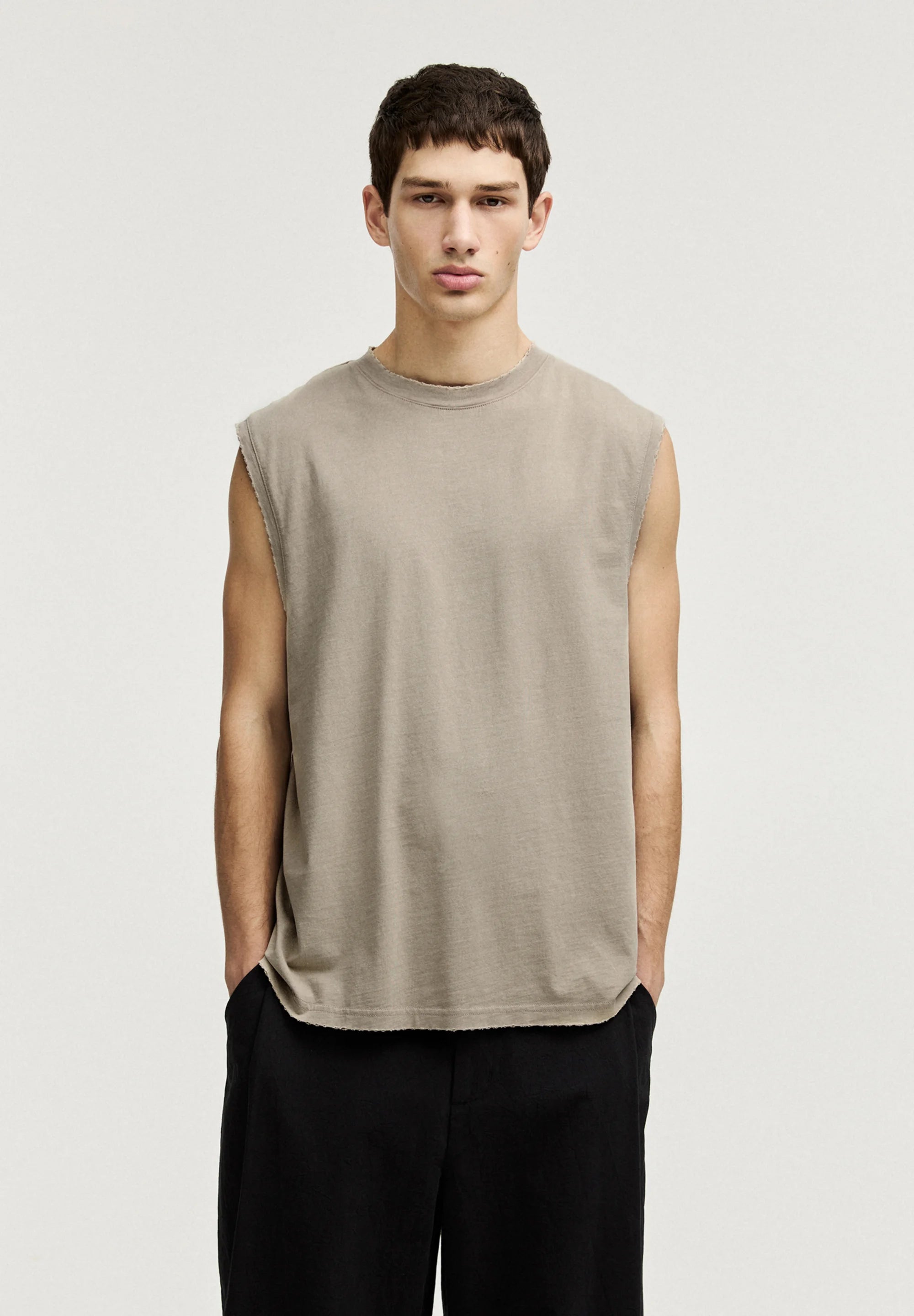 Regata Básica Gola Redonda - Bege