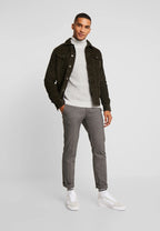 Suéter de Lã Gola Alta - Cinza