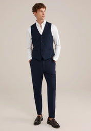 Colete Regular Fit Alfaiataria Masculino - Azul marinho