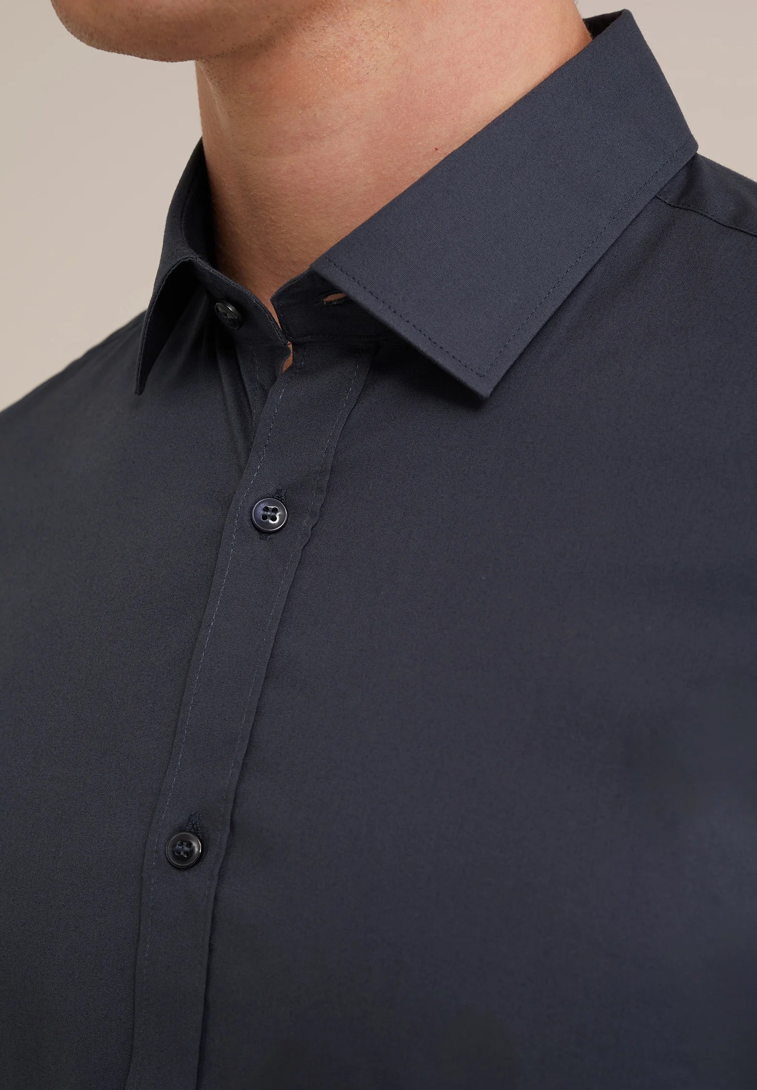 Camisa Social Masculina Alfaiataria Clássica - Cinza