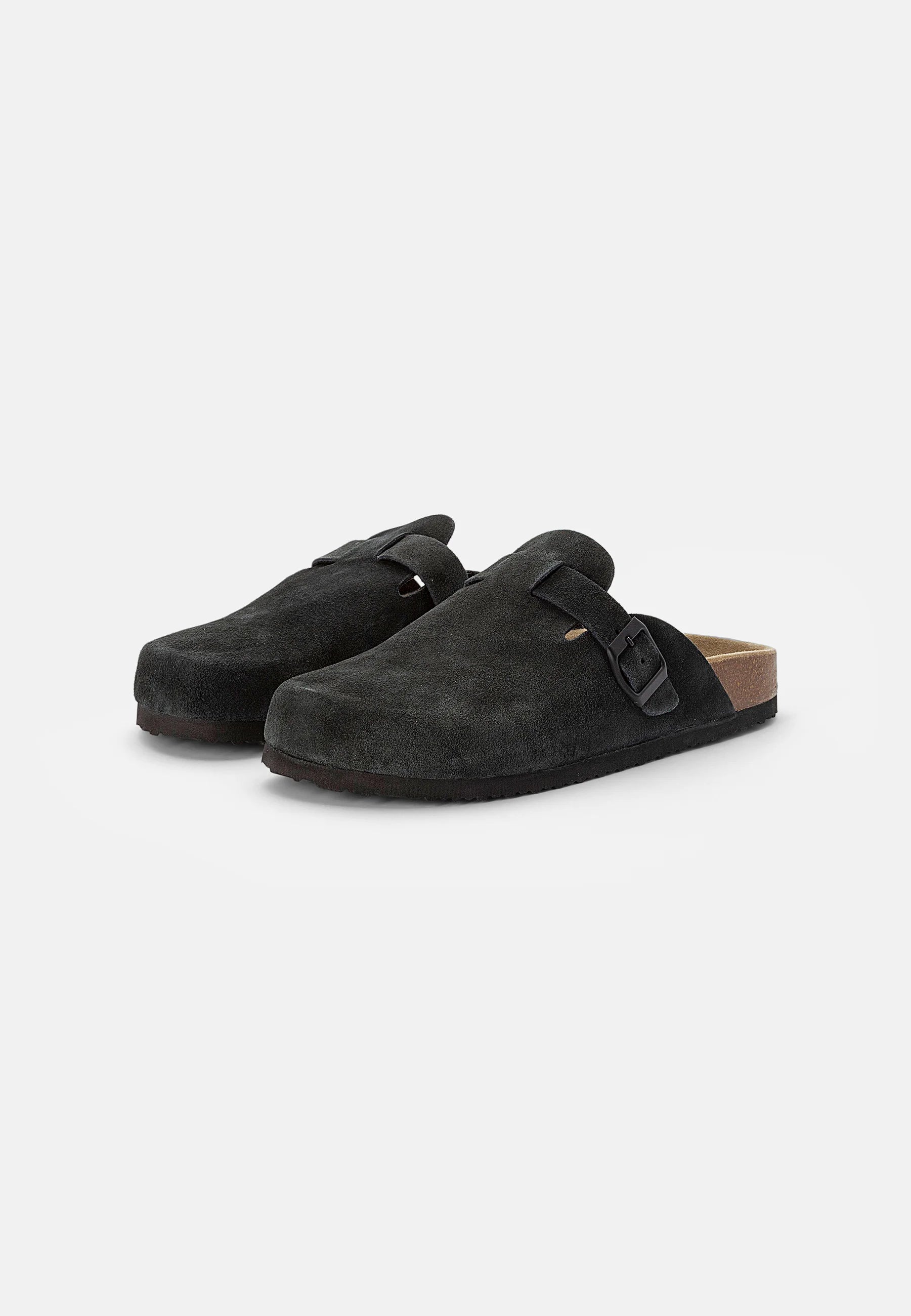 Sandália Masculina em Camurça - Preto