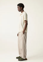 Calça Blend em Linho - Bege