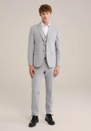 Blazer Regular Fit Alfaiataria Masculino - Cinza claro