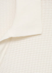 Camisa Polo em Tricô Texturizado - Branco