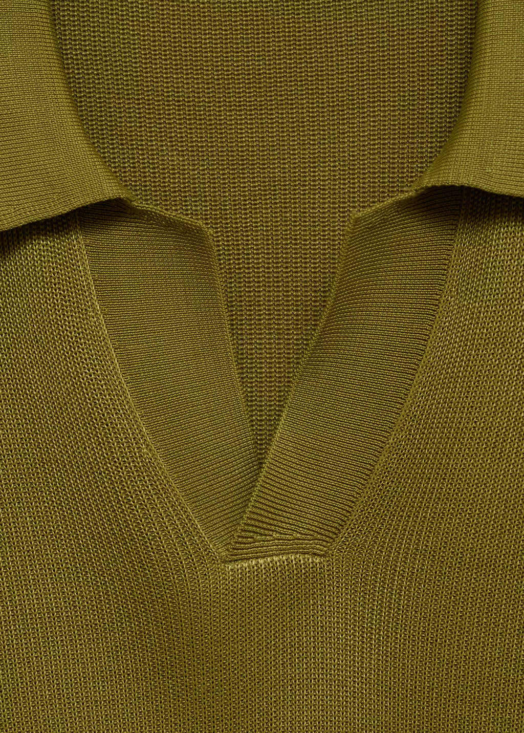 Camisa Polo em Tricô Texturizado - Verde