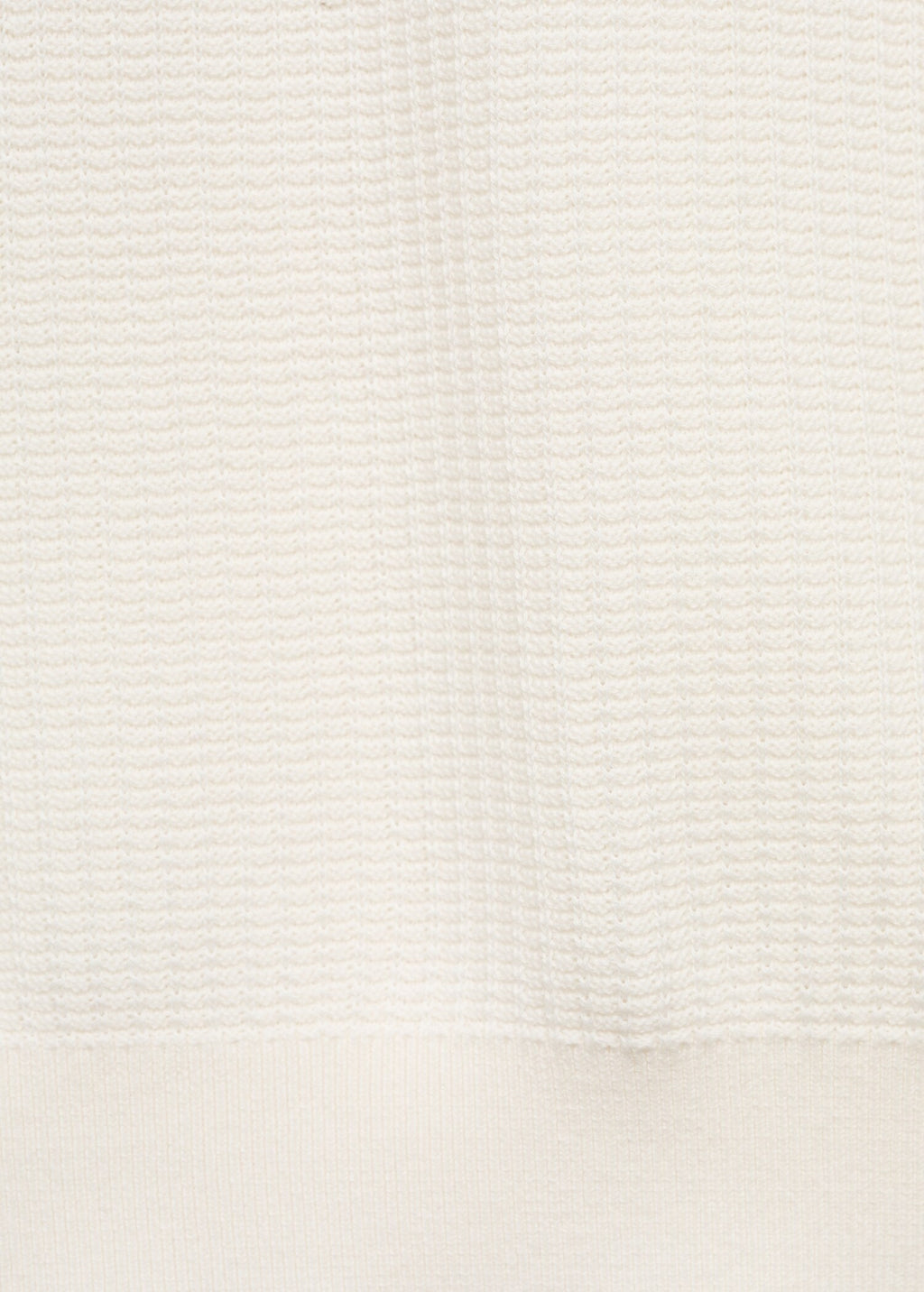 Camisa Polo em Tricô Texturizado - Branco
