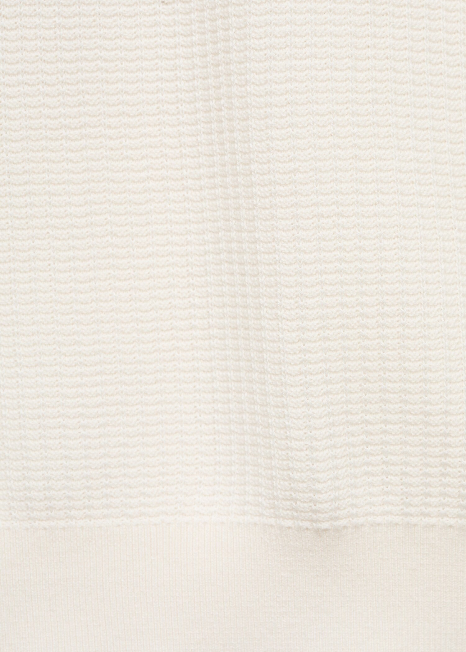 Camisa Polo em Tricô Texturizado - Branco