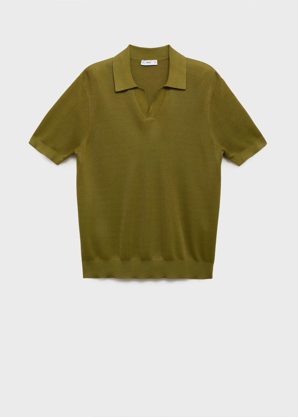 Camisa Polo em Tricô Texturizado - Verde