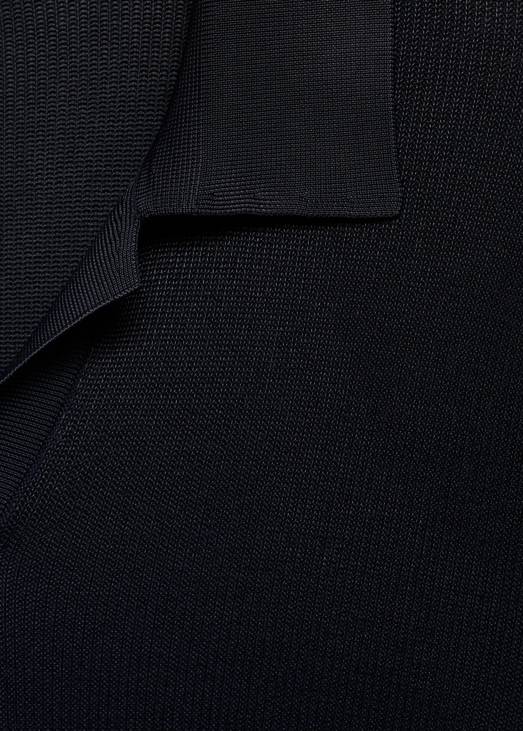 Camisa Polo em Tricô Texturizado - Azul marinho