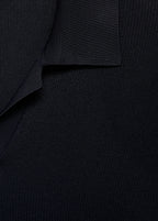 Camisa Polo em Tricô Texturizado - Azul marinho