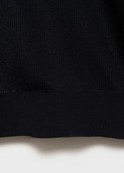 Camisa Polo em Tricô Texturizado - Azul marinho