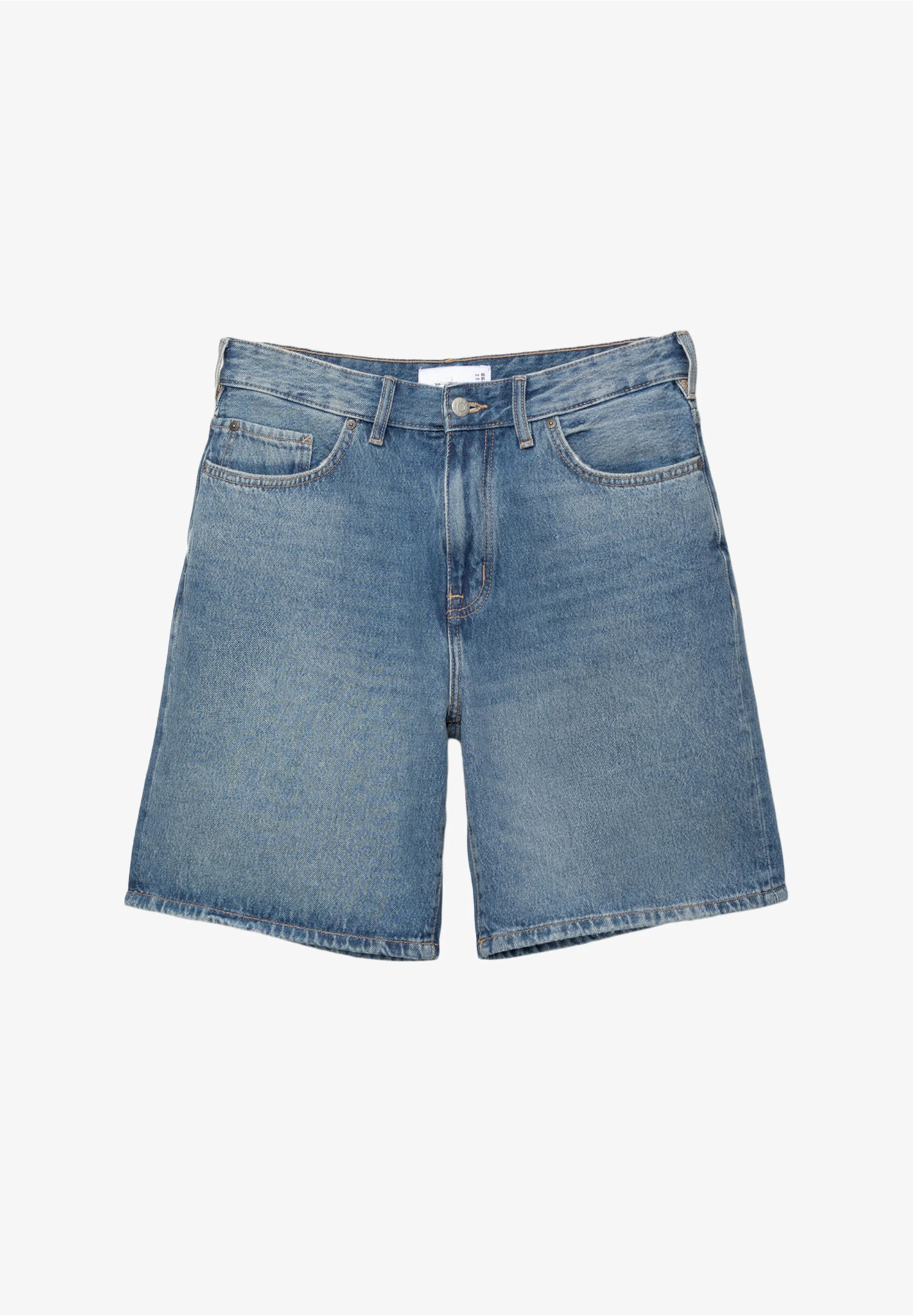 Bermuda Jeans Reta - Azul